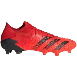 Scarpe da calcio Adidas Predator Freak.1 Ll Fg M FY6266 rosso arance e rossi