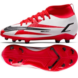 Nike Mercurial Superfly 8 Club CR7 Mg Jr DB0926 600 scarpe da calcio multicolore bianco