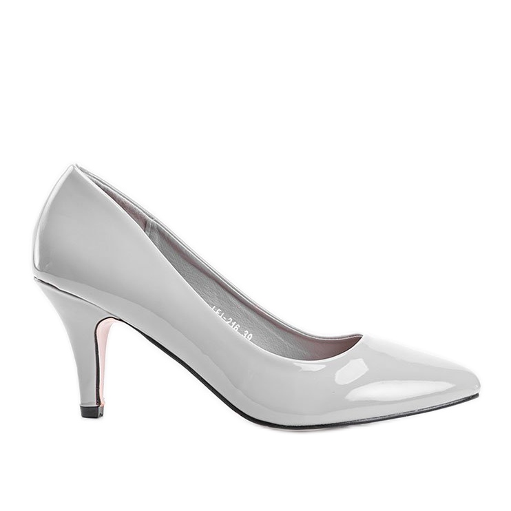 Décolleté grigie su tacco a spillo Faith grigio