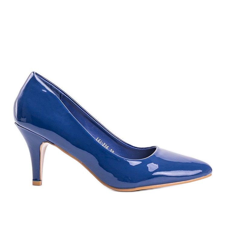 Décolleté blu su tacco a spillo Faith