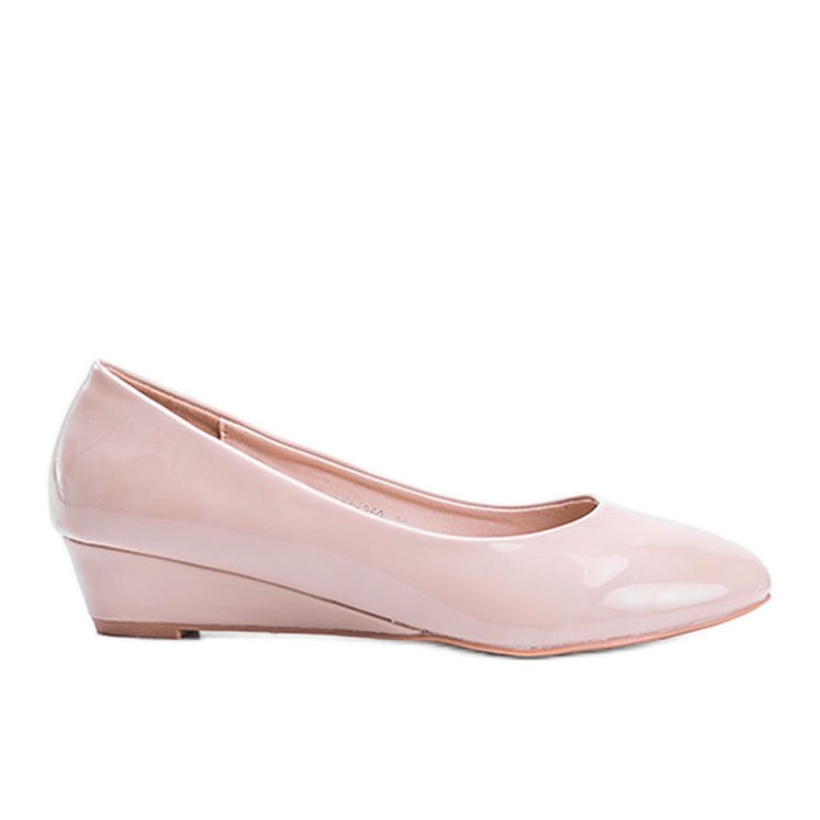 Décolleté beige su zeppa bassa Chantal