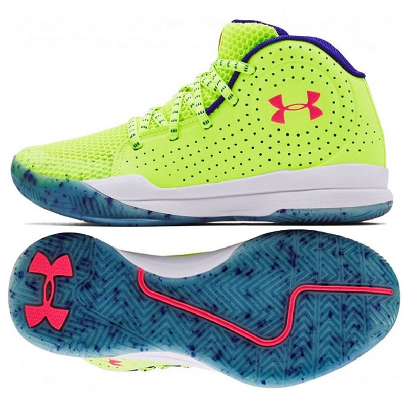 Scarpa da basket Under Armour Gs Jet Splash Jr 3024 120 300 giallo giallo