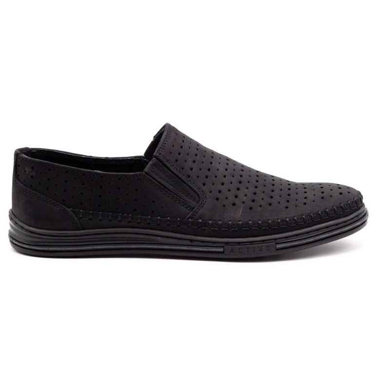 Polbut Scarpe traforate da uomo 2107P nere nero