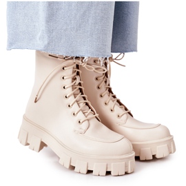 PS1 Warm Boots Workery Beżowe World Is Mine beige