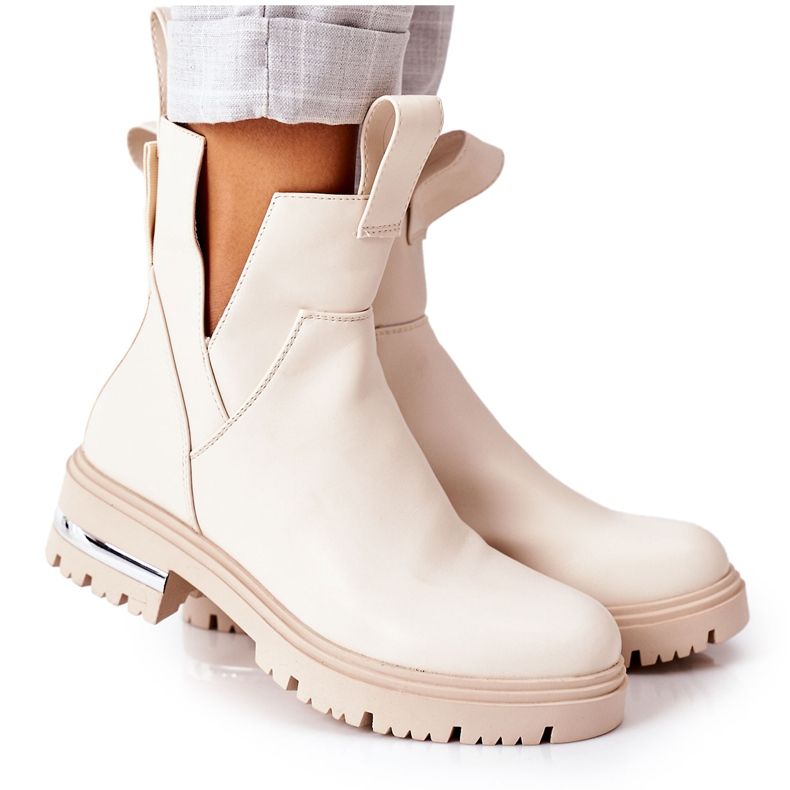 PS1 Stivali caldi Stivali Jodhpur Beige Rock It