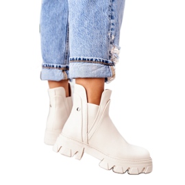 PS1 Stivaletti caldi Stivali Jodhpur Beige Hashtag