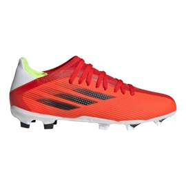 Scarpe da calcio Adidas X Speedflow.3 Fg Jr FY3304 multicolore arance e rosse