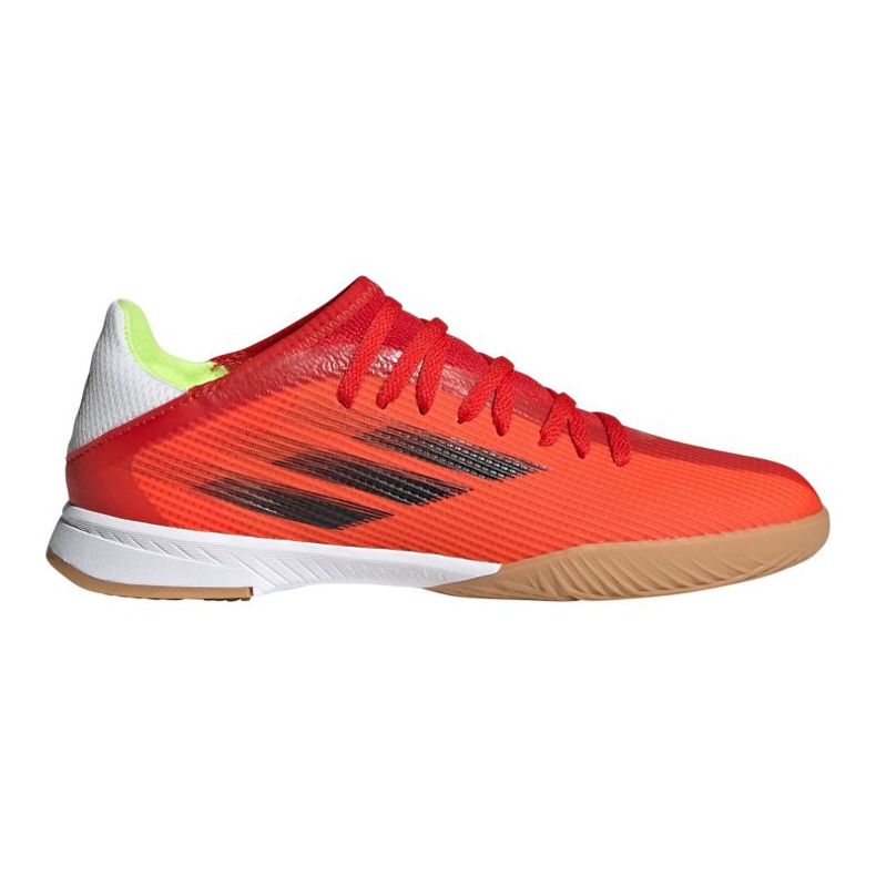 Scarpe da calcio Adidas X Speedflow.3 In Jr FY3314 multicolore arance e rosse