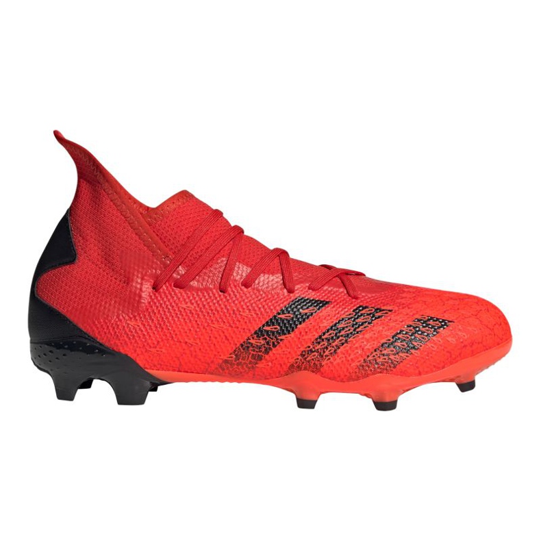 Scarpe da calcio Adidas Predator Freak.3 Fg M FY6279 rosso arance e rosse