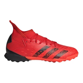 Scarpe da calcio Adidas Predator Freak.3 Tf Jr FY6314 multicolore arance e rossi