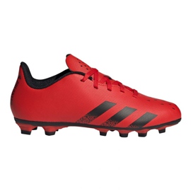 Scarpe da calcio Adidas Predator Freak.4 FxG Jr FY6322 rosso arance e rosse