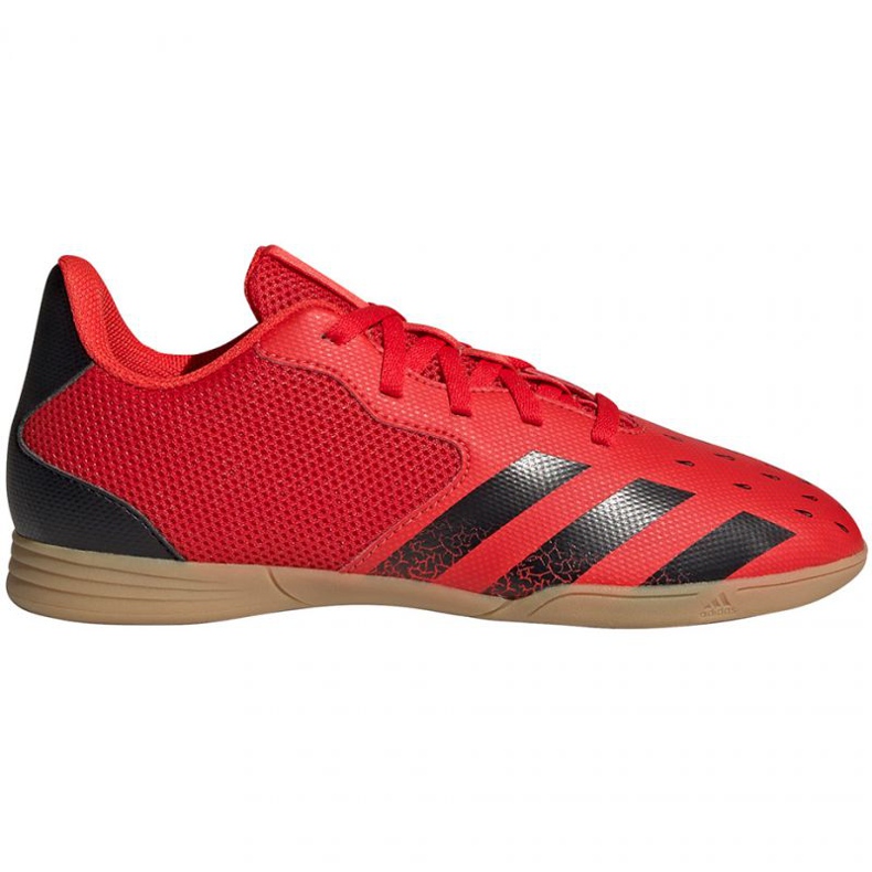 Scarpe da calcio Adidas Predator Freak.4 In Jr FY6329 rosso arance e rosse