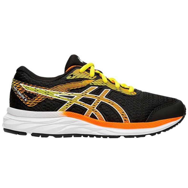 Asics Gel-Excite 6 Gs Jr 1014A079-003 nero arancia giallo
