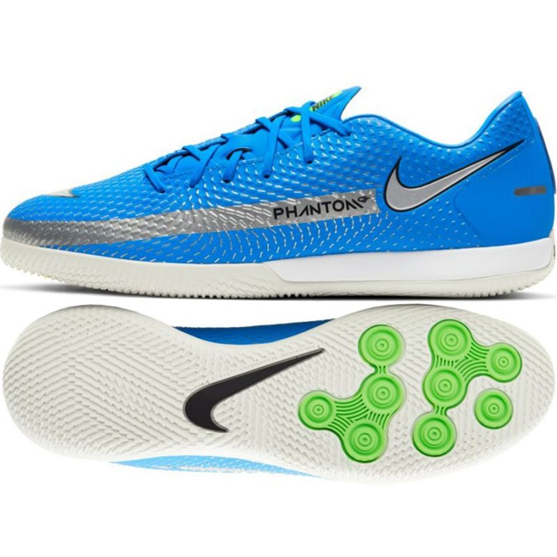 Scarpa da calcio Nike Phantom Gt Academy Ic M CK8467 400 multicolore blu e blu navy