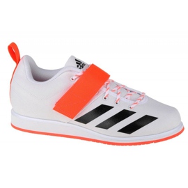 Scarpe Adidas Powerlift 4 M GZ2865 bianco nero arancia