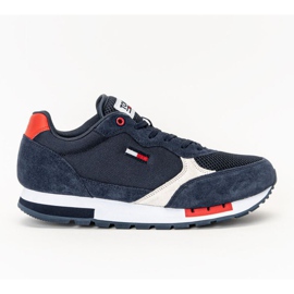 Scarpe Tommy Hilfiger Jeans Retro Runner Mix M EM0EM00699-C87 bianca blu navy
