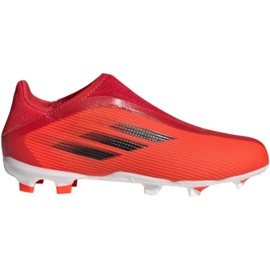 Scarpe da calcio Adidas X Speedflow.3 Fg Ll Jr FY3257 multicolore arance e rosse