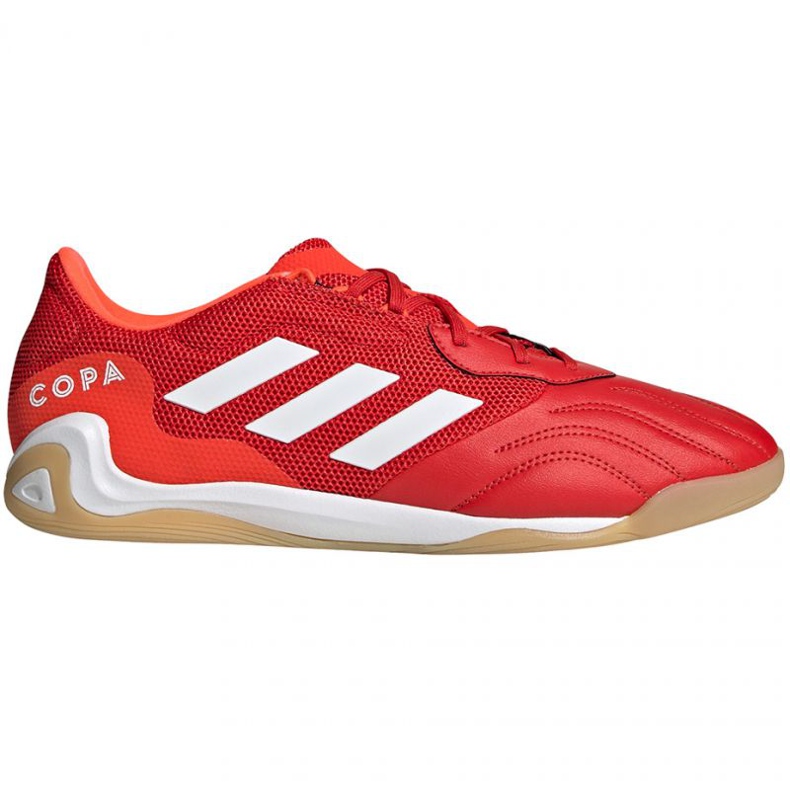 Scarpe da calcio Adidas Copa Sense.3 In Sala M FY6192 rosso arance e rosse