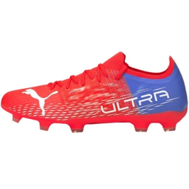 Scarpe da calcio Puma Ultra 3.3 Fg Ag M 106523 01 rosso arance e rossi