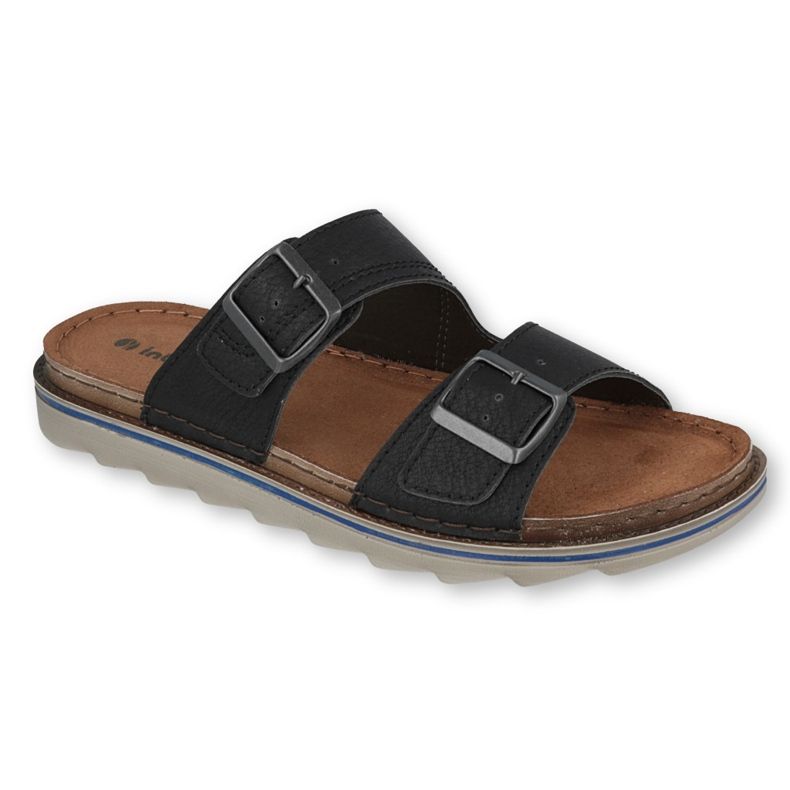 Inblu pantofole scarpe da uomo 158M006 nero