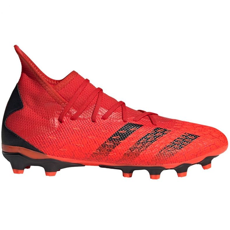 Scarpe da calcio Adidas Predator Freak.3 Mg M FY6303 multicolore arance e rosse