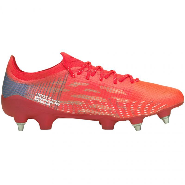 Scarpe da calcio Puma Ultra 1.3 MxSG M 106513 01 rosso arance e rosse