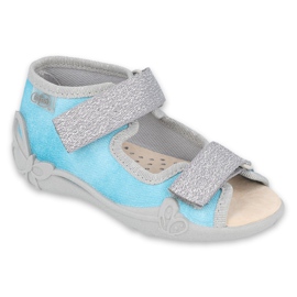 Scarpe per bambini Befado 342P035 blu d'argento