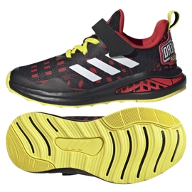 Adidas FortaRun Superhero C Jr H67853 scarpe nero rosso giallo