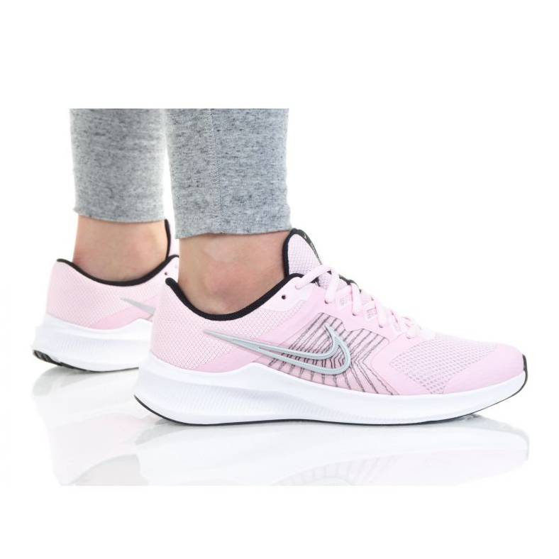 Nike Downshifter 11 (GS) Jr CZ3949-605 scarpe bianca blu