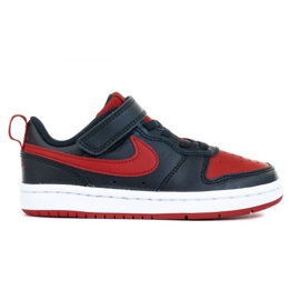 Nike Court Borough Low 2 (PSV) Jr BQ5451-007 scarpe nero blu