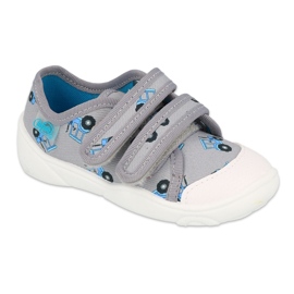 Slipisti per bambini di Befado per velcro 907p141 blu