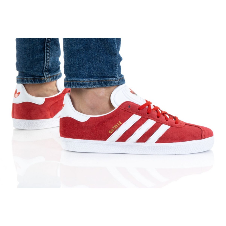 Scarpe Adidas Gazelle Jr FX6116 rosso arancia