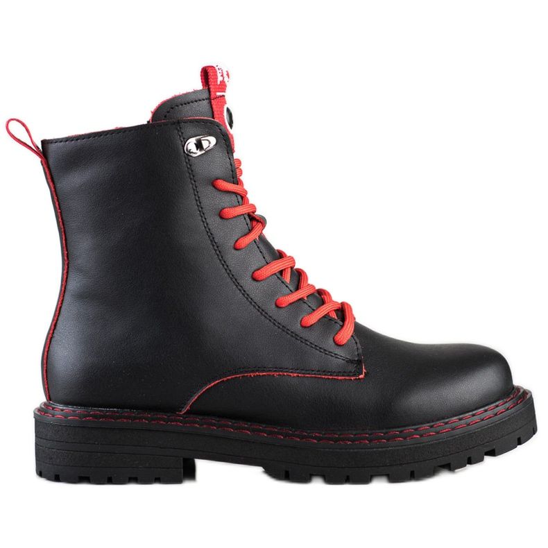 ARTIKER Trapper in pelle nera nero