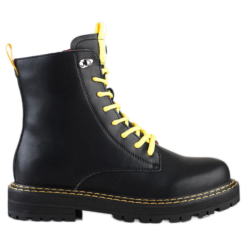 ARTIKER Trapper in pelle nera nero