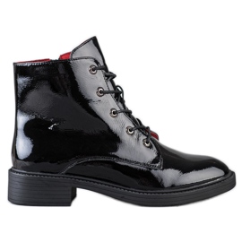 ARTIKER Eleganti stivaletti in pelle con lacci nero