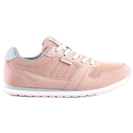 SHELOVET Scarpe sportive leggere con rete rosa