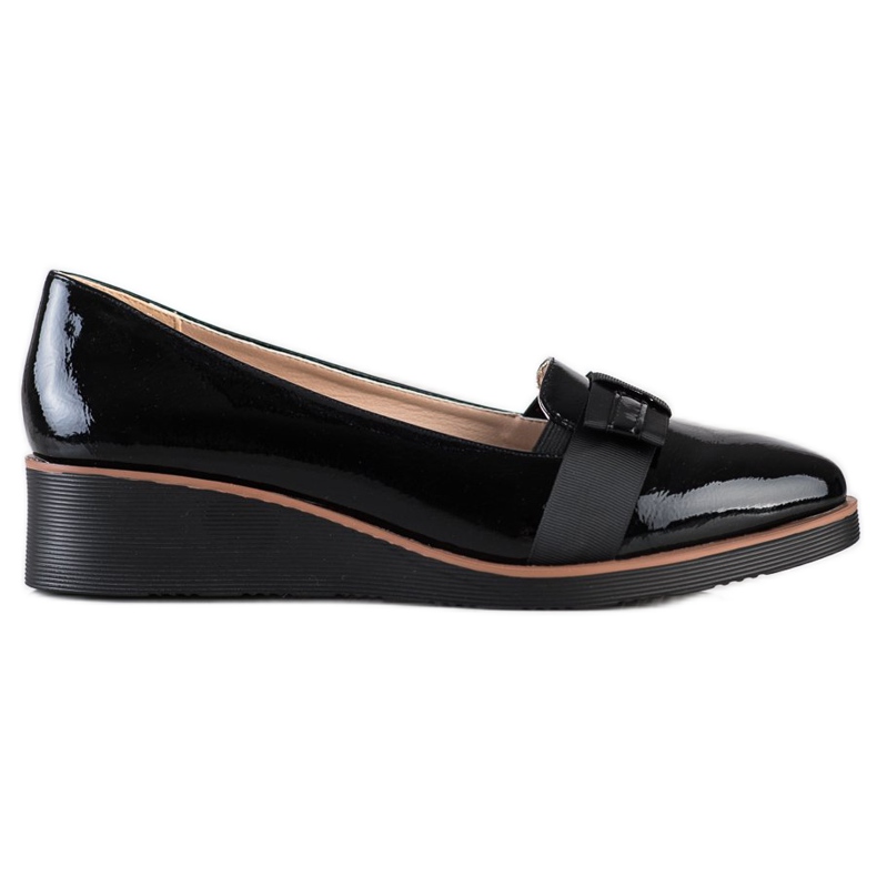 W. Potocki Scarpe Con Nastro Decorativo nero