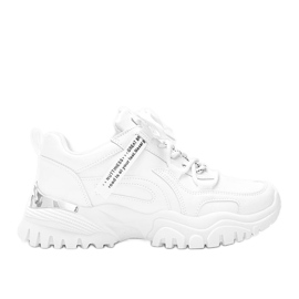 Sneakers bianche con suola spessa Zooey bianco