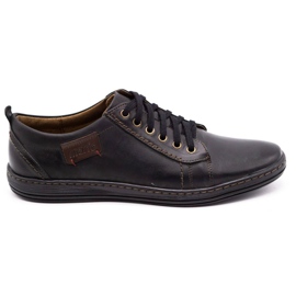 Olivier Scarpe da uomo in pelle 695MP nere nero