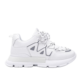 Sneakers bianche con inserti Filua catarifrangenti bianco