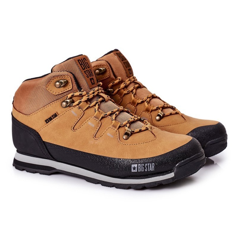 Scarpe da trekking calde da uomo Big Star EE174438 Camel marrone