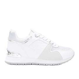 Sneakers bianche con accessori Yoisya argento bianco