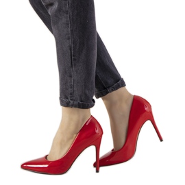 Tacchi Ibiza laccati rossi rosso