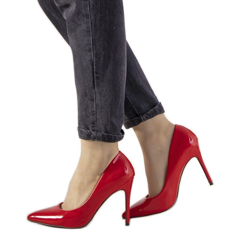 Tacchi Ibiza laccati rossi rosso