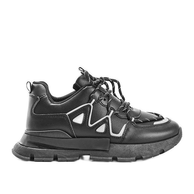 Sneakers nere con inserti Filua catarifrangenti nero