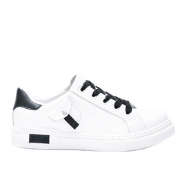 Sneakers bianche con tasca decorativa di Nandina bianca