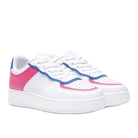 Sneakers bianche con inserti colorati Noyale bianca rosa
