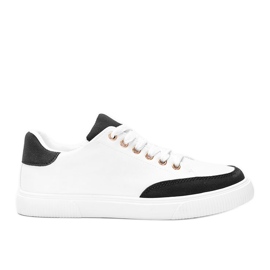 Sneakers bianche e nere Brighton bianco nero