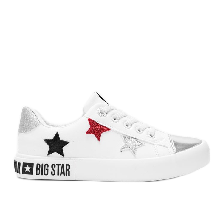 Sneakers basse da bambino Big Star Light bianca