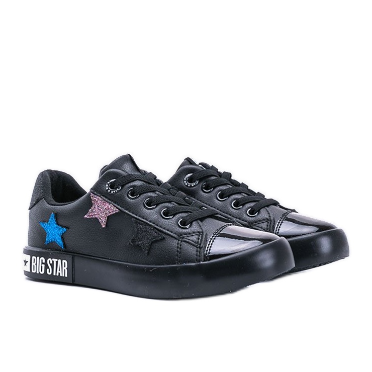 Sneakers basse da bambino Big Star Light nero